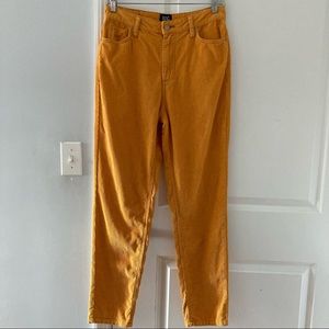 BDG Orange Corduroy Mom High-Rise